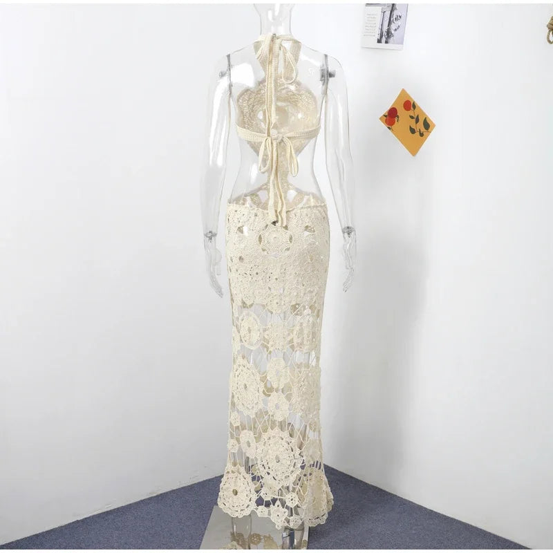 Halter crochet party dress cult gaia