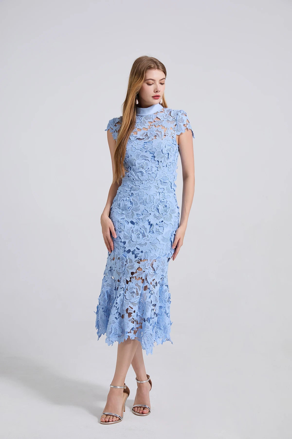 Self portrait Summer Lace Mermaid Dress