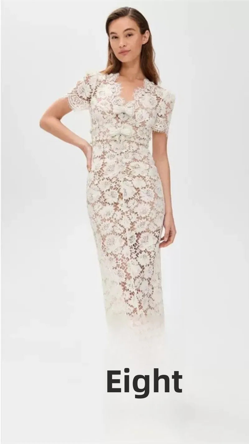 Handmade Heavy Embroidery Long Lace