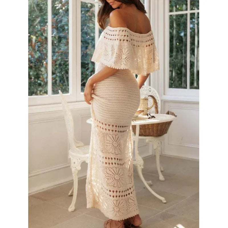 Lace net Off shoulder Dress