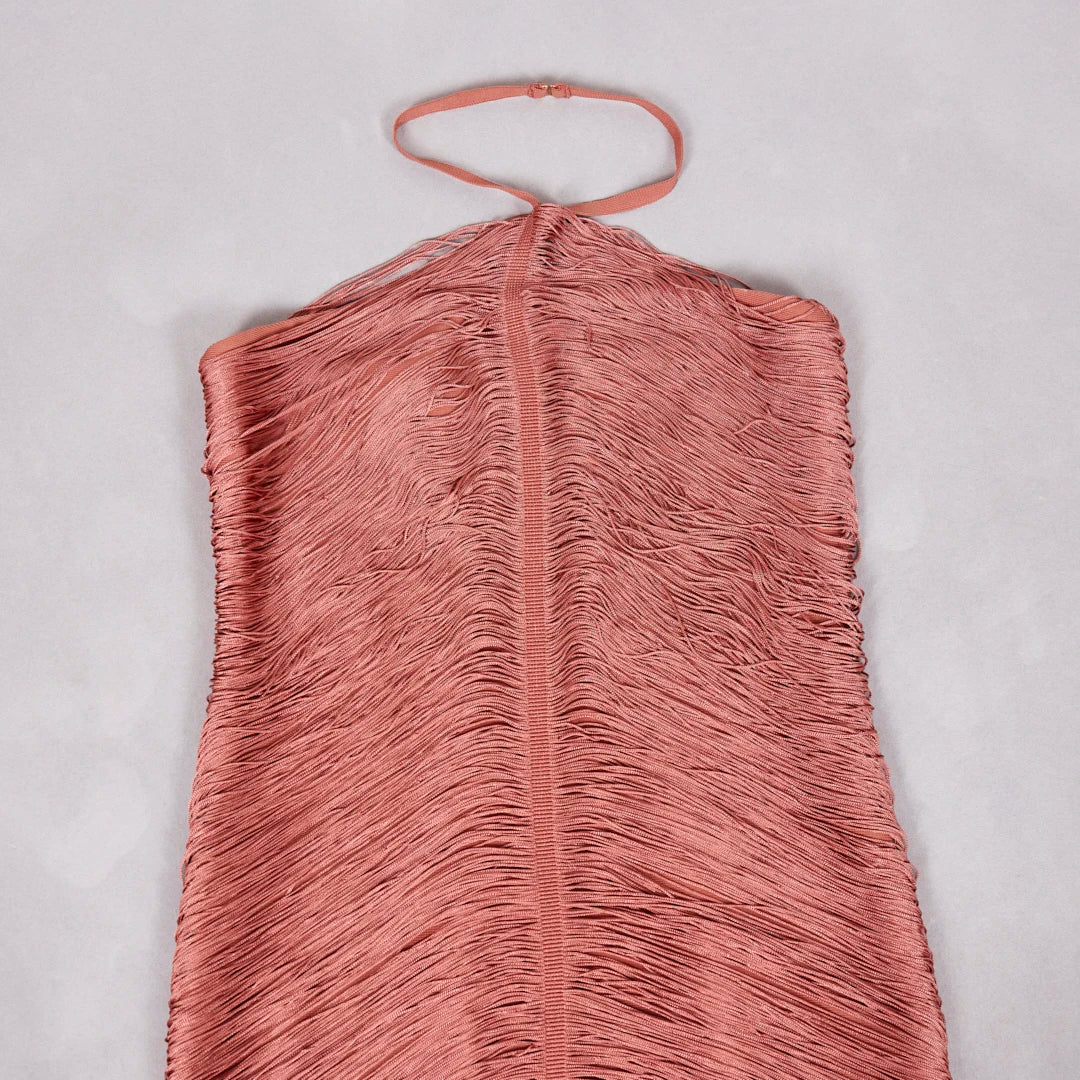 Celebrity Backless Halter Tassel cult gaia vibes