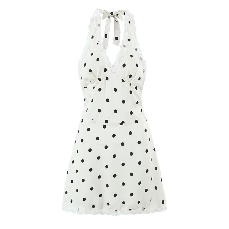 Polka Dot Halter Dress