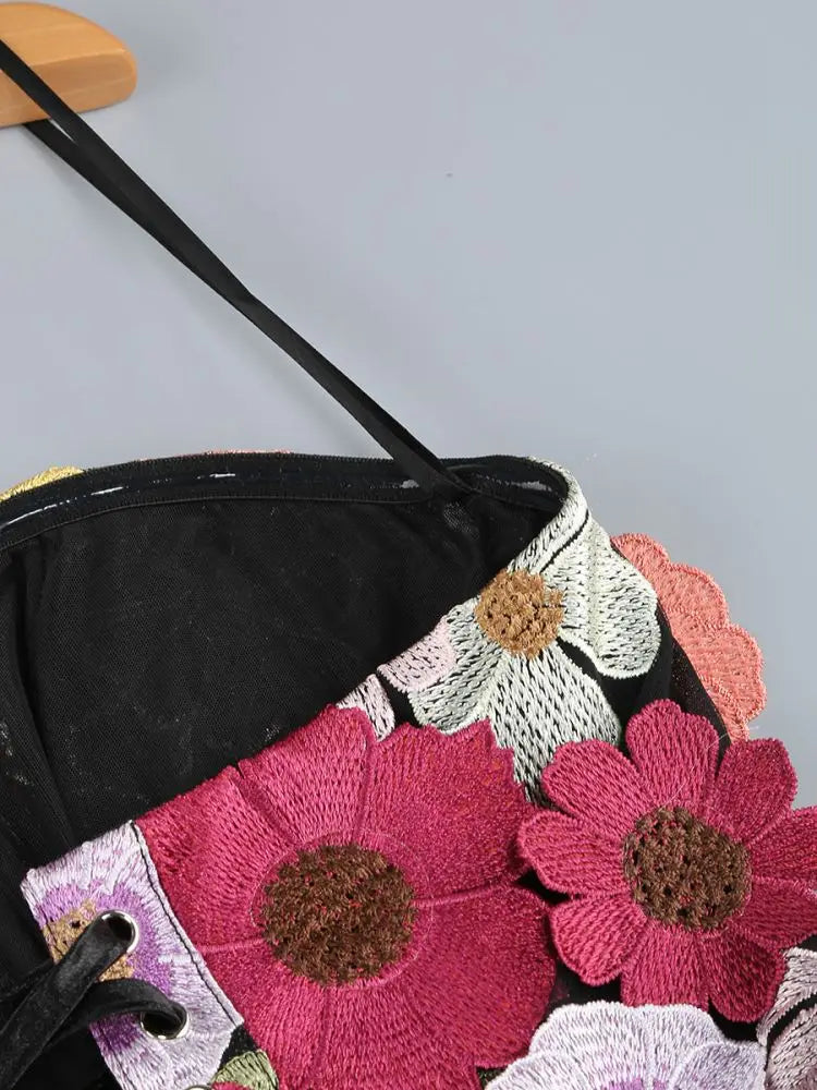 2025 Luxury Embroidered Flower Mini