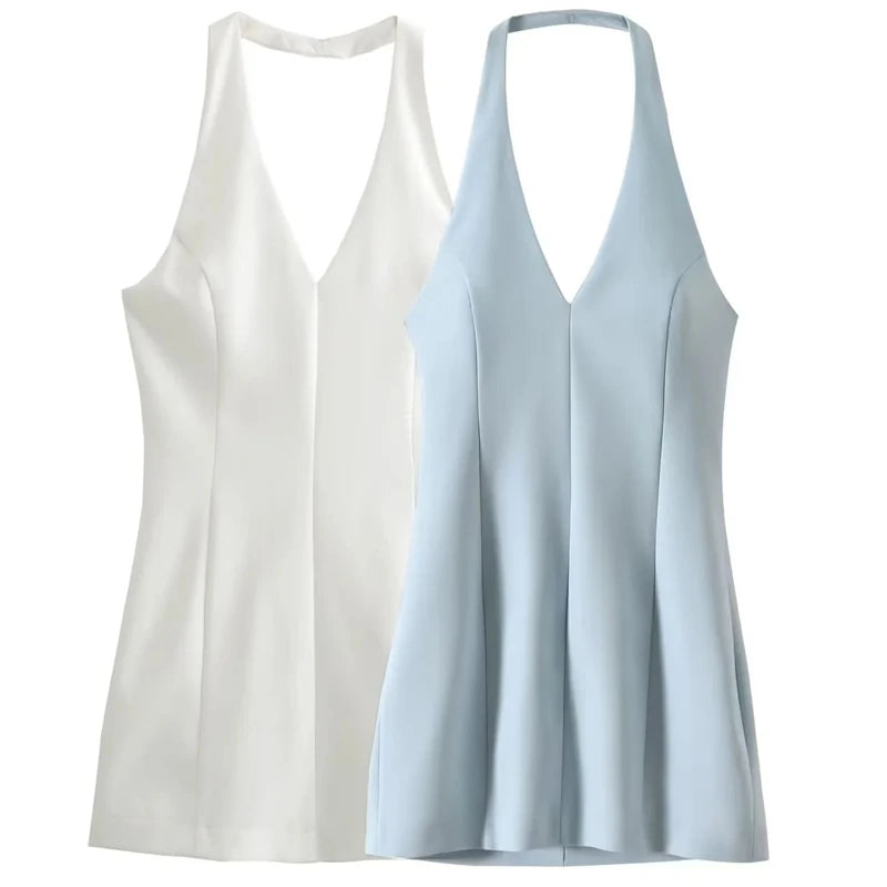 Mini Halter V neck Mini