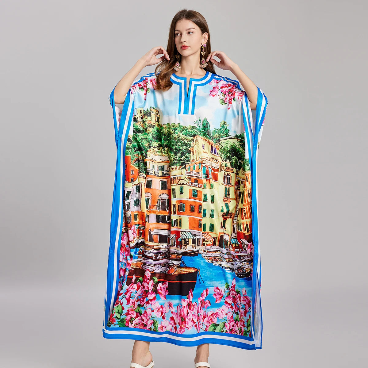 Vintage Slit Kaftan Dolce Dress