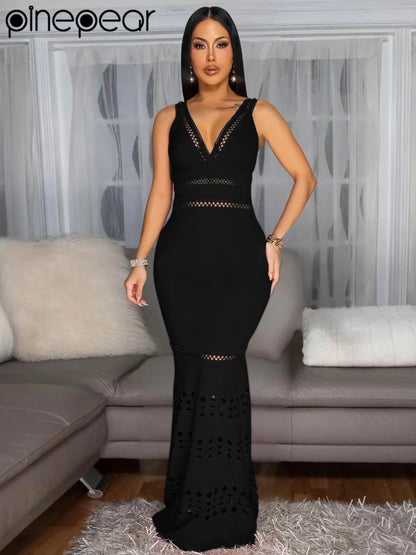 Knit Party Long Dress