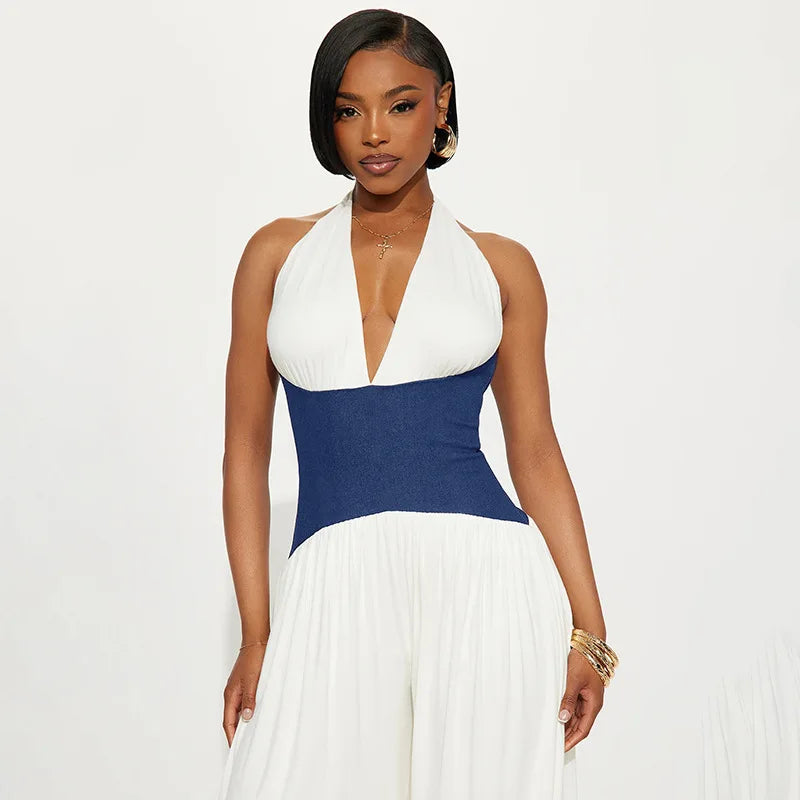 Halter neck Wide Leg Jumpsuit
