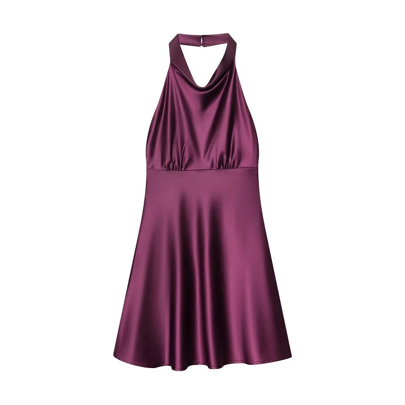 Satin Halter Mini Zara Vibes