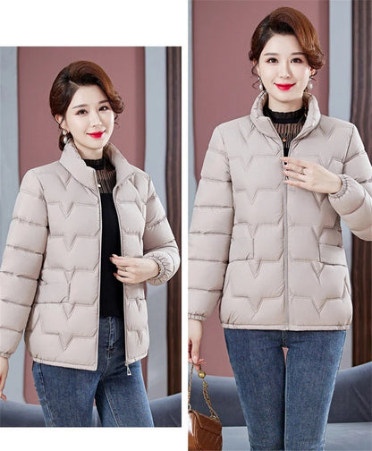 Women's Winter Parka 2025 New Casual Versatile Mom Down Cotton Jacket