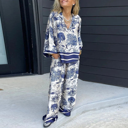 Vintage Luxury Loose Pant set