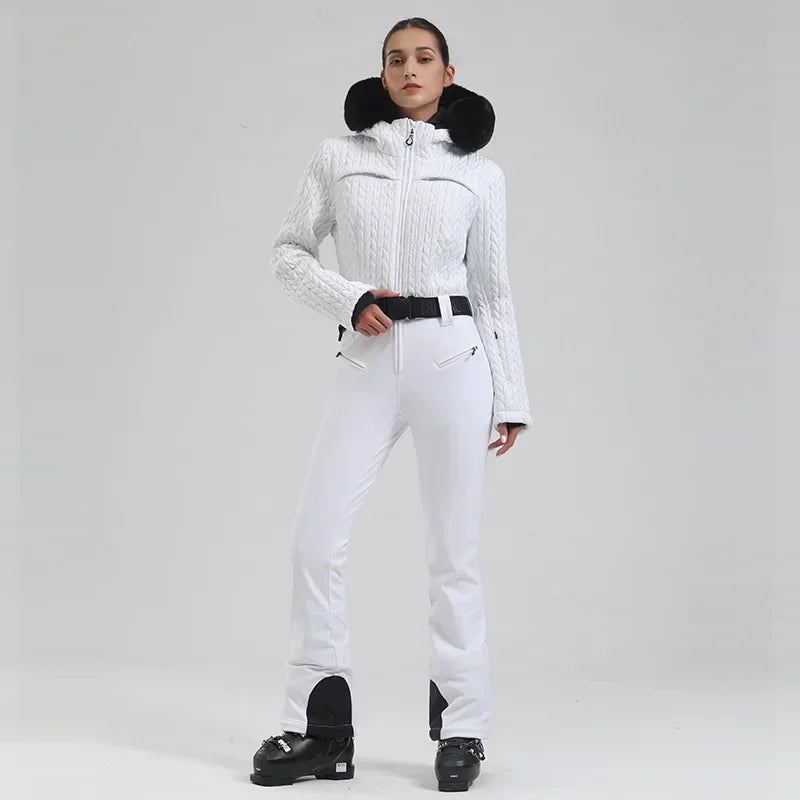 Winter New Warm Skiing Suites Women Fit Snow Jumpsuits