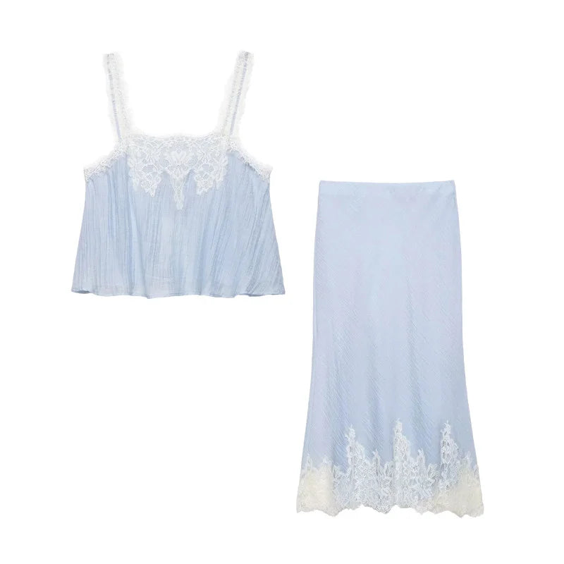 Zara Lace Skirt Set