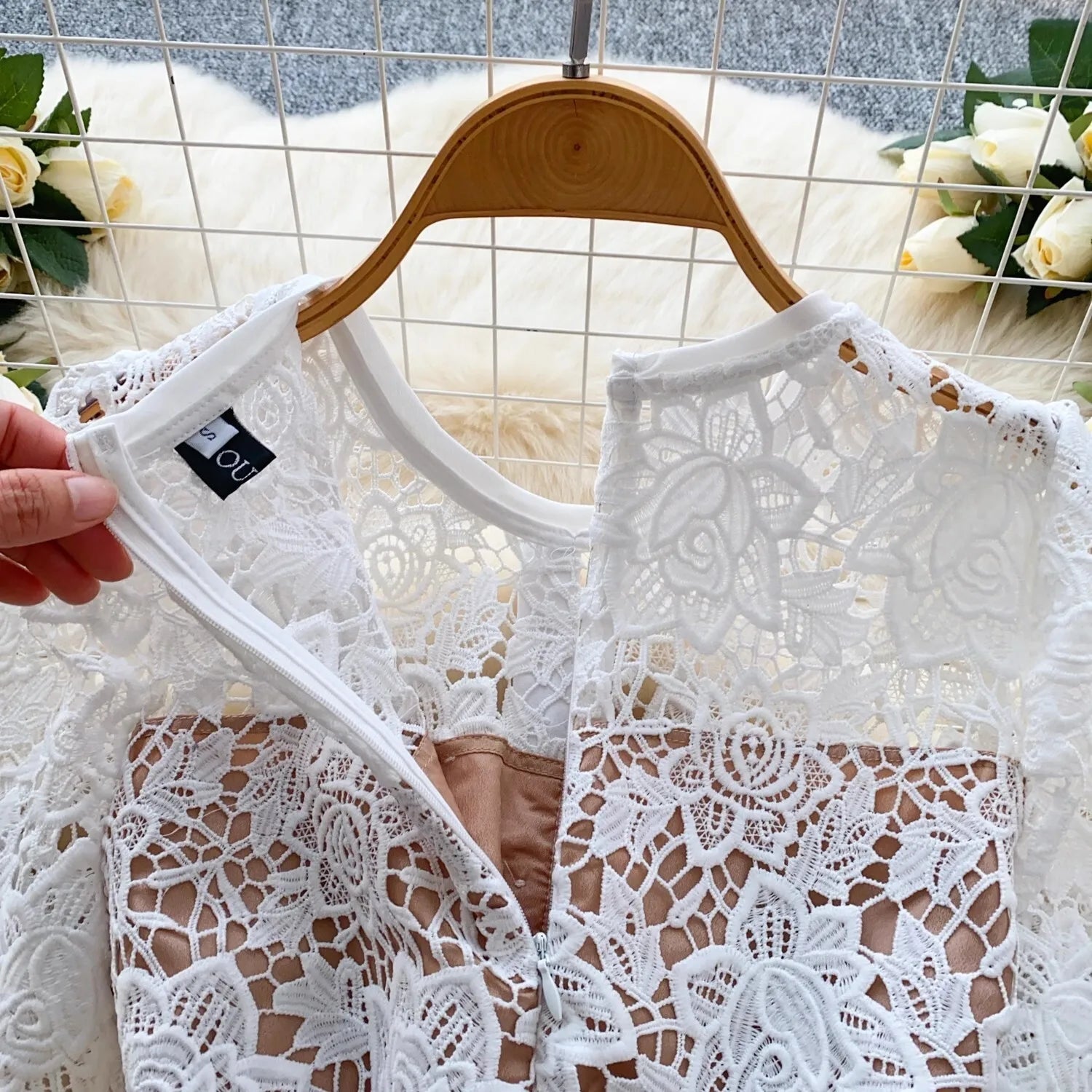 Lace Embroidery Fishtail Party Dresses