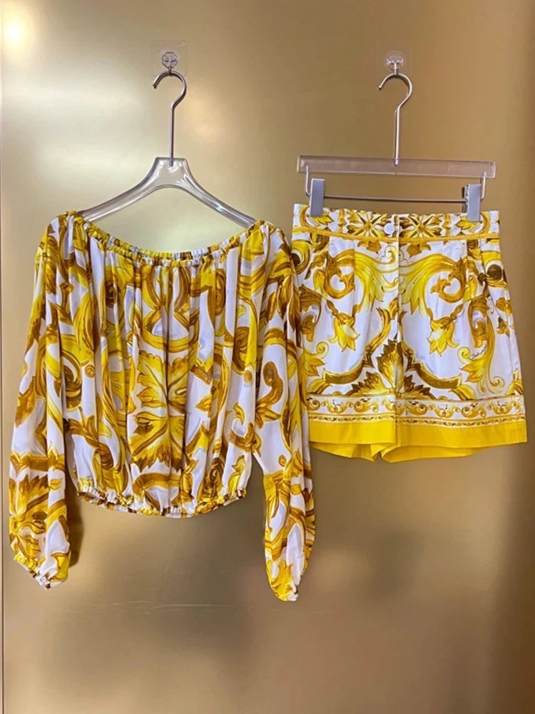 Boho Dolce Shorts set