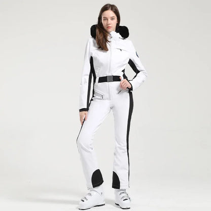 One-Piece Ski Suit Thickened Thermal Snowboard Jacket Jumpsuits