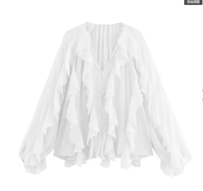 Summer Ruffle frills Top - Shellss