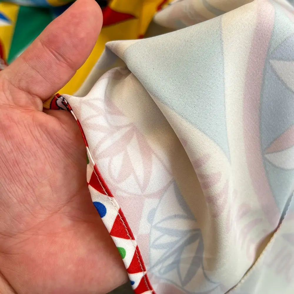 Multicolor Dolce Print Yellow Long Dress