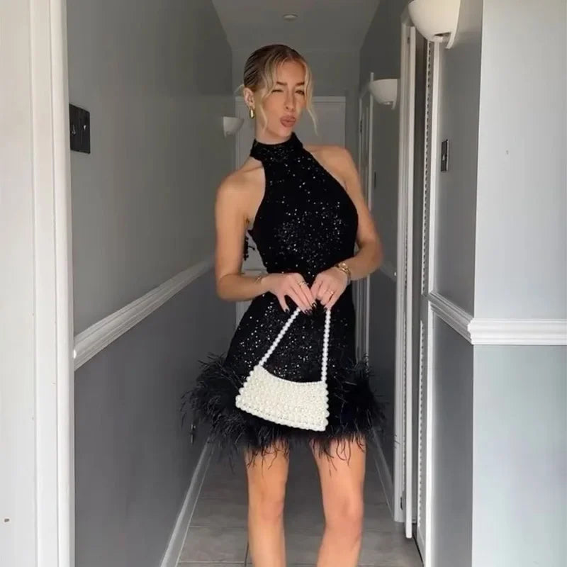 Feather party wear Dior Mini