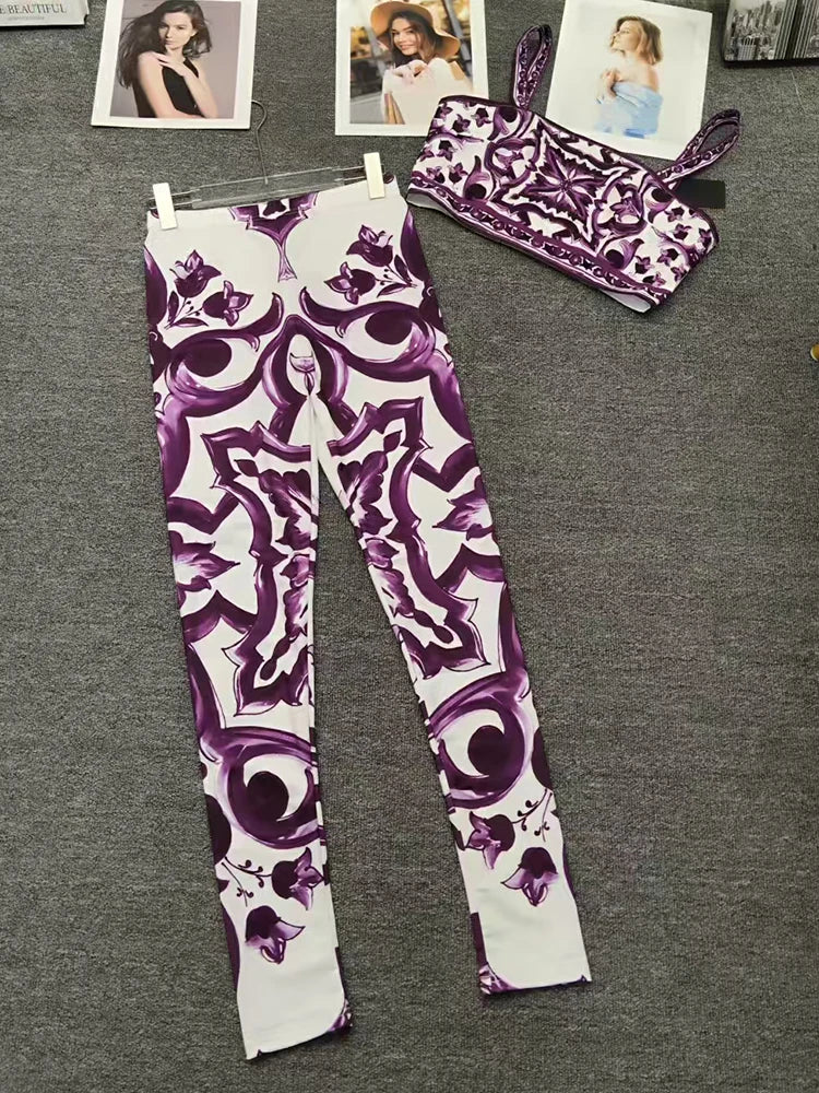1 Retro geometric Purple Dolce Dream