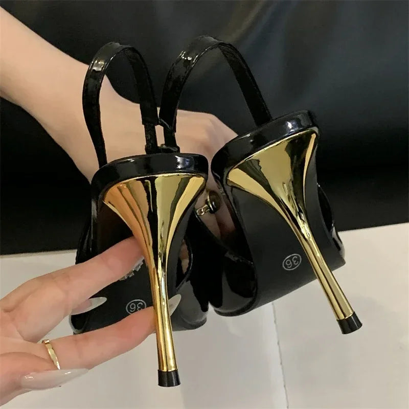 Ultra Luxurious Gemstone Pointed heels