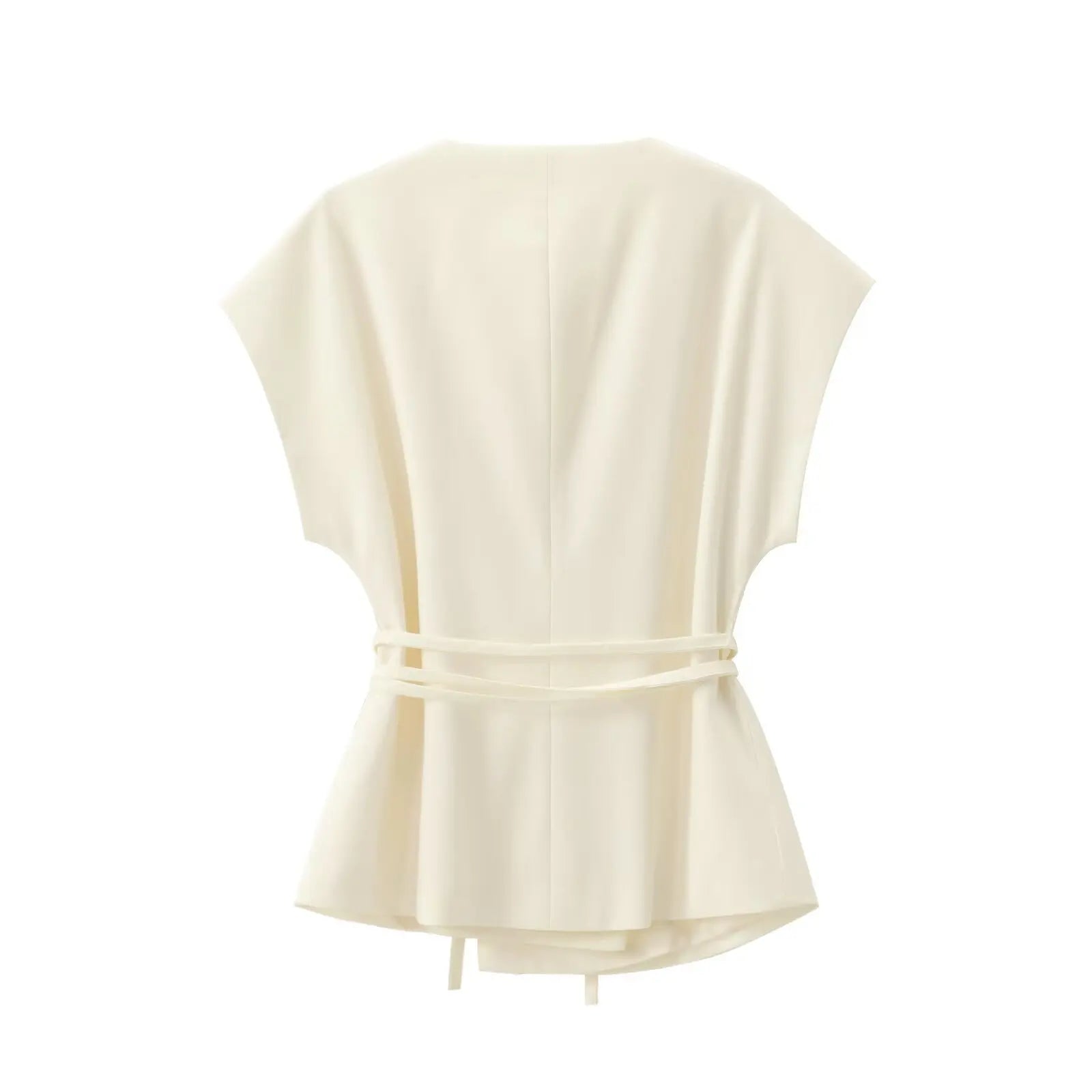 V-Neck Wrap Belted Pants Sets