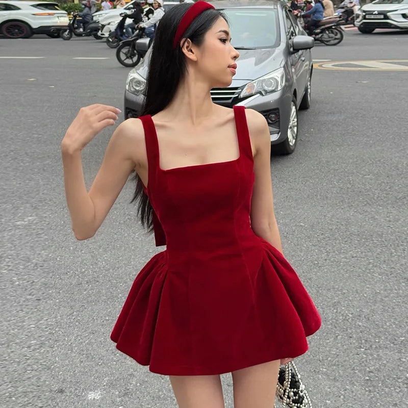 Velvet Mini With Bow