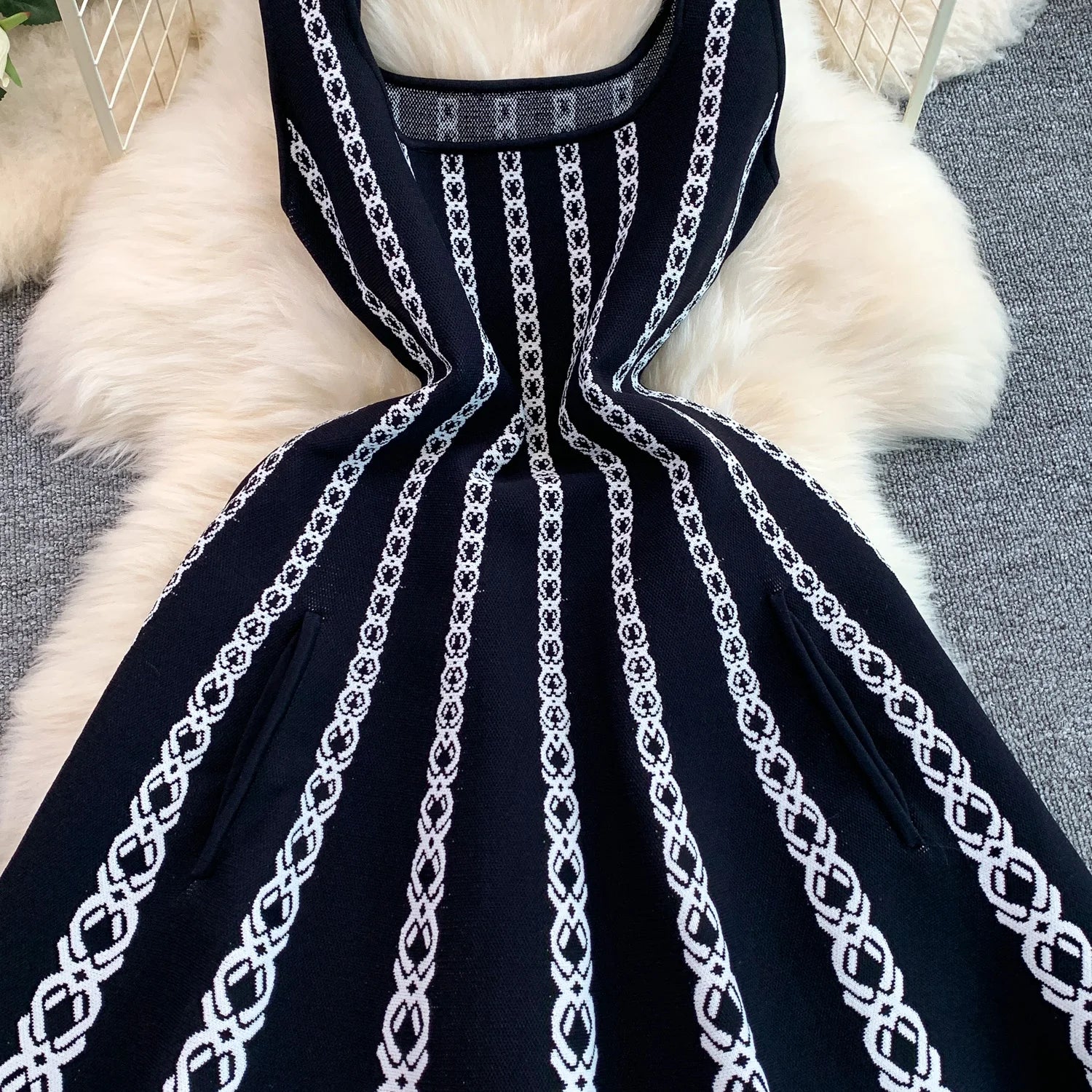 Maje Sandro Knit Pocket Dress