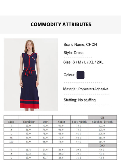 CHCH Women's Dress Knitted