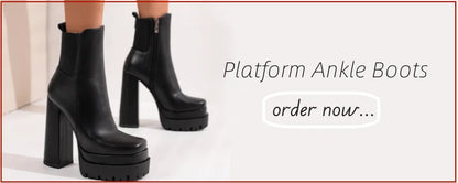 Fashion Ankle Boots For Women High Heels Buckle