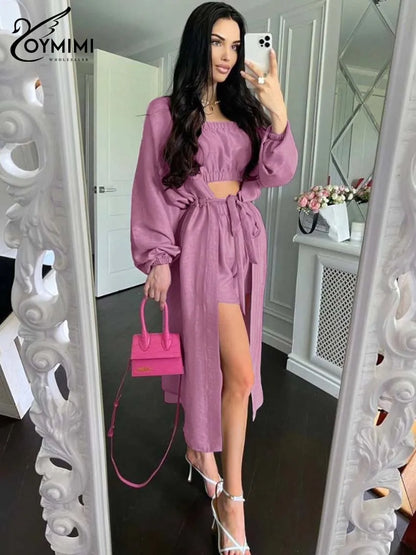 3 Piece Sets Woman Outfit Elegant