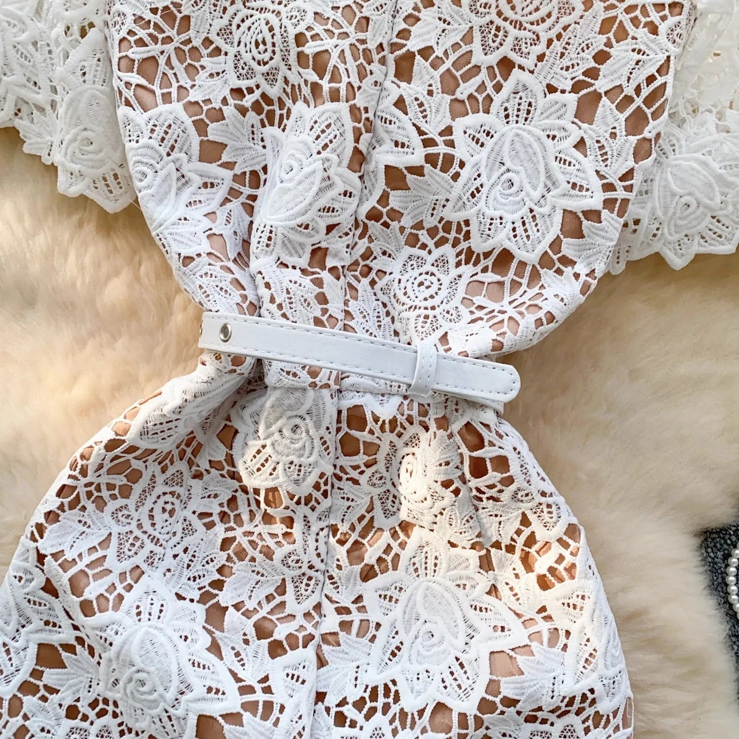 Lace Embroidery Fishtail Party Dresses