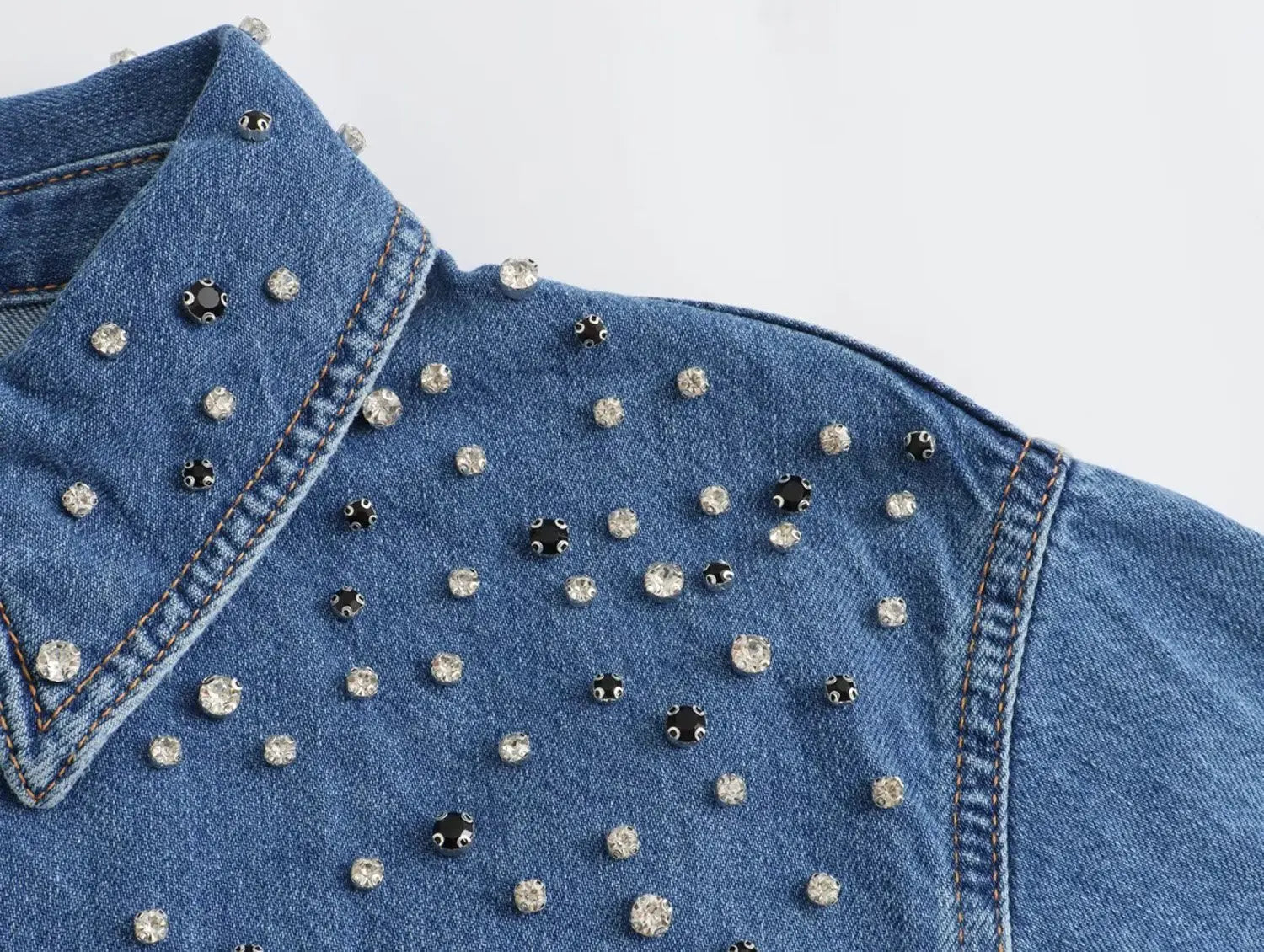 Schickes gerades Juwel Damen Shirt