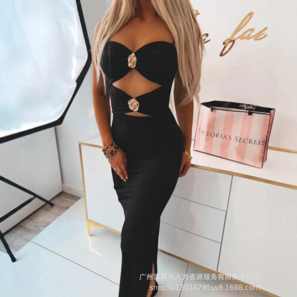 Black Backless Dress
