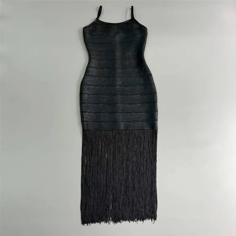 Bandage Tassel fringe Dress