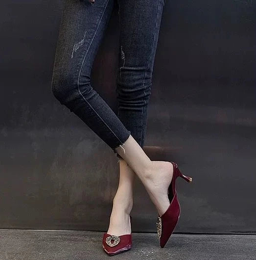 Designer Rhinestone Heels- Super Classy