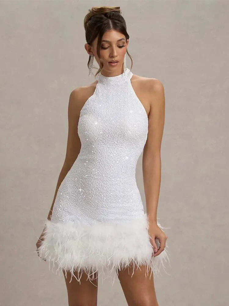 Feather party wear Dior Mini