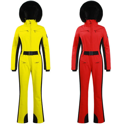 One-Piece Ski Suit Thickened Thermal Snowboard Jacket Jumpsuits