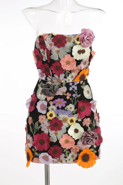 3D Flower Party Dress