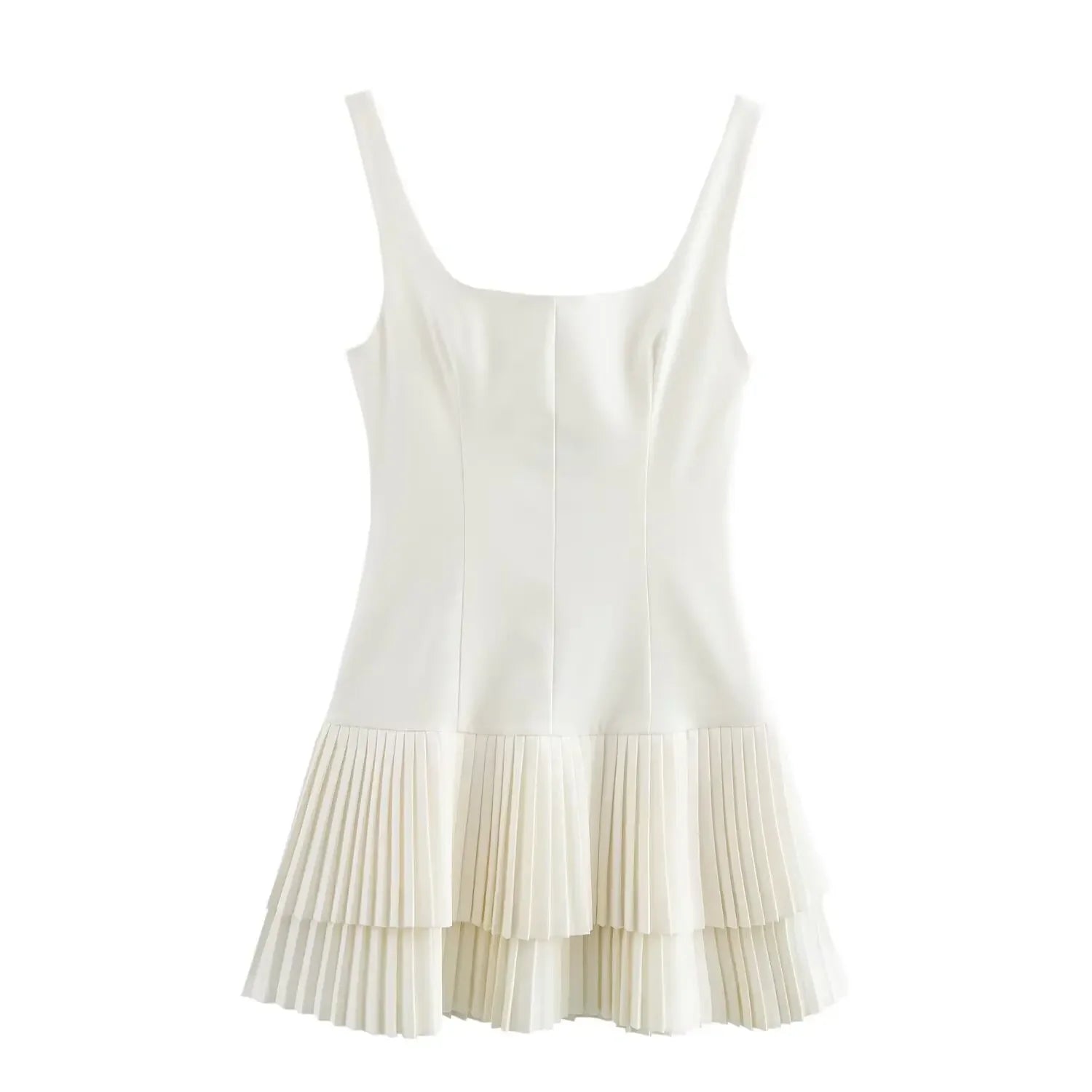Casual Mini Dress Square Neck