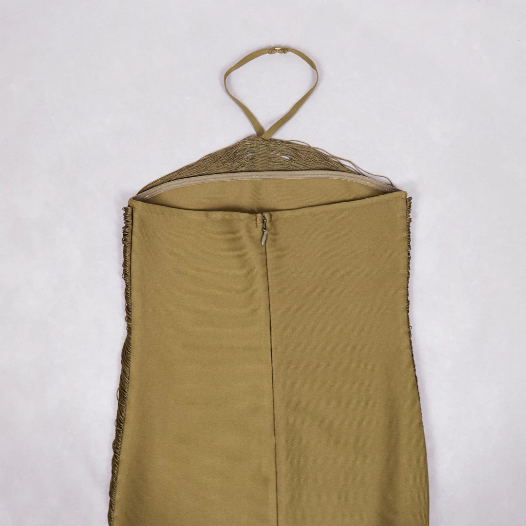 Celebrity Backless Halter Tassel cult gaia vibes