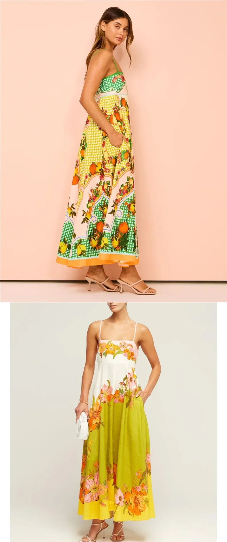 New Hot Sale of the Season – Printed Linen Maxi Dress (in 9 Colors)