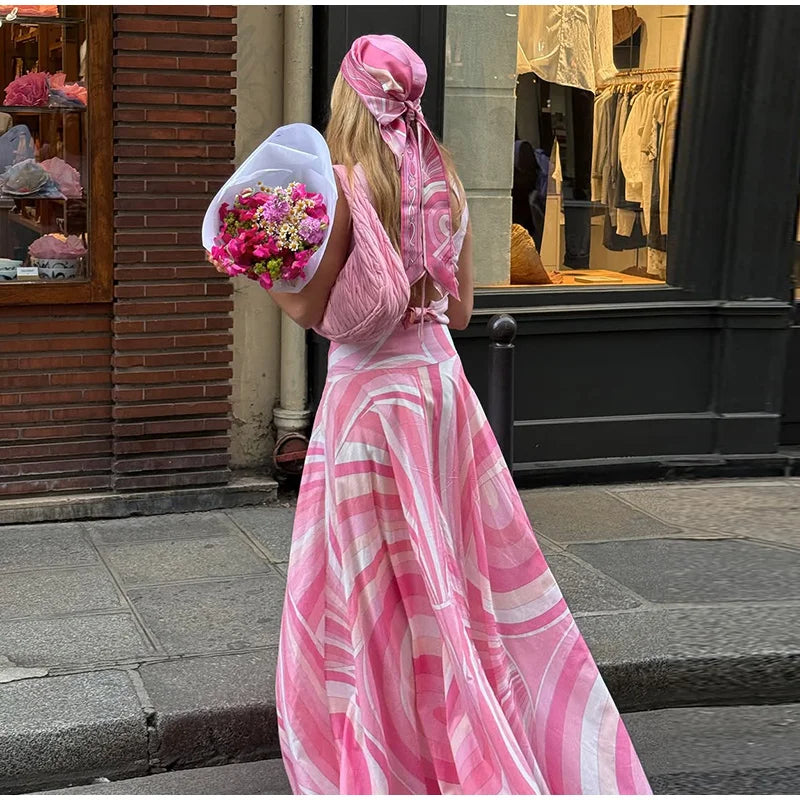 1 Pucci Vibe marble print skirt Set