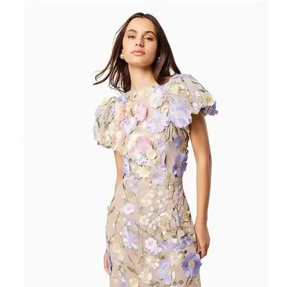 Flower Embroidered