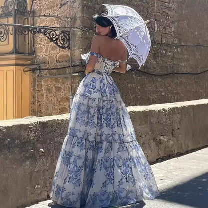 Long Dress Lady Elegant French