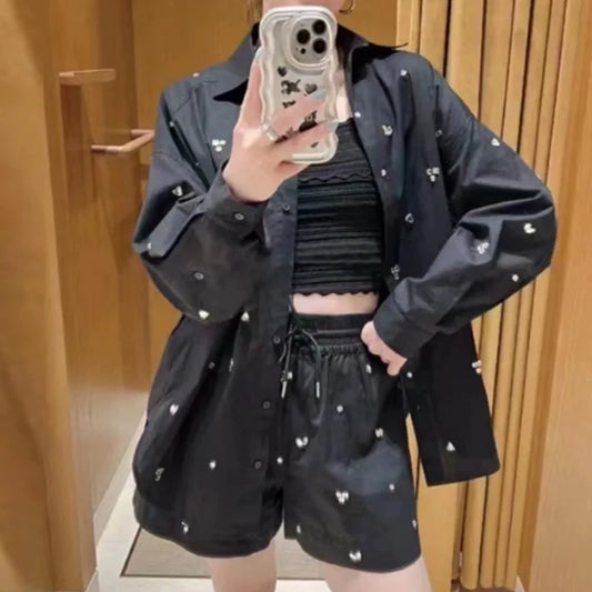 Rhinestone Cotton Set