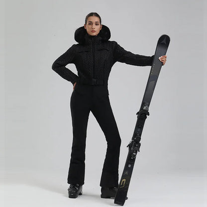 Winter New Warm Skiing Suites Women Fit Snow Jumpsuits