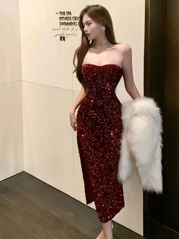 Party Embellished sequin Dress