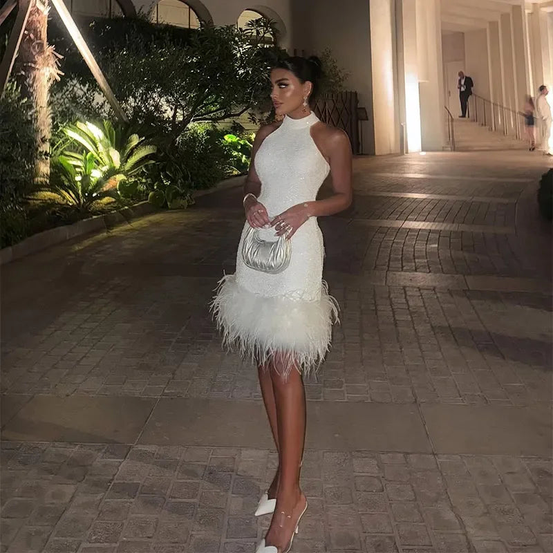 Feather party wear Dior Mini