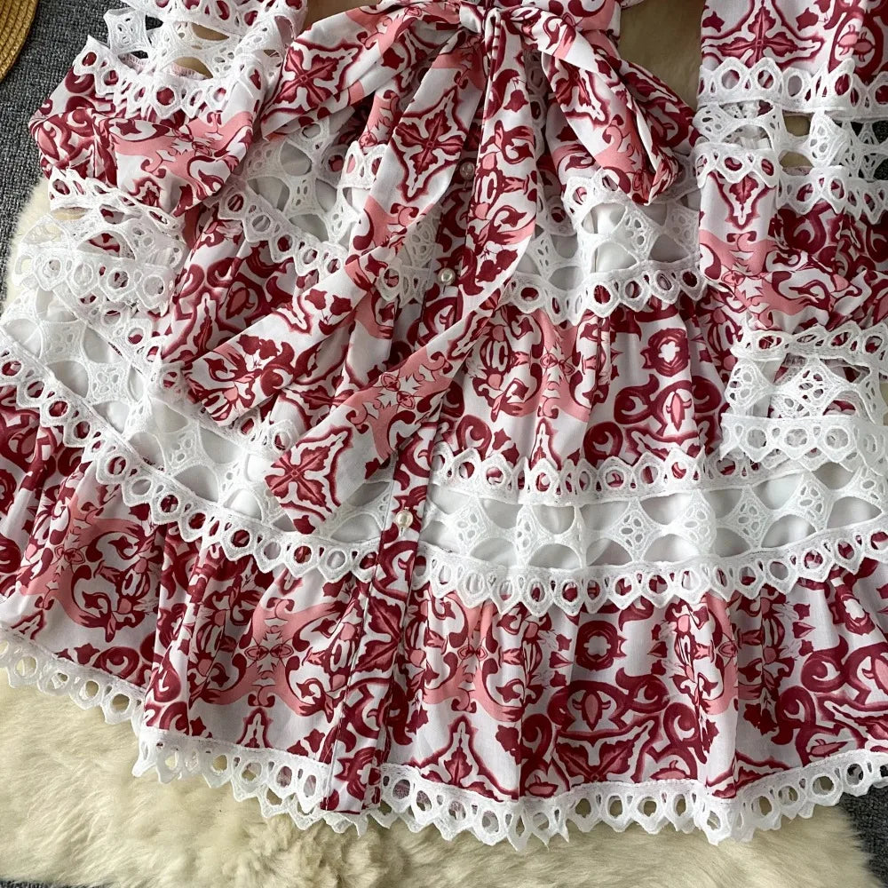 French Vintage cut out lace