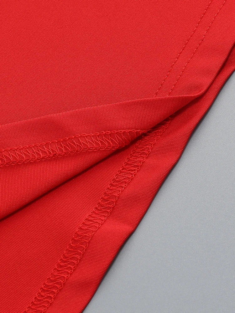 Metal Flower Skirt Two Piece Set